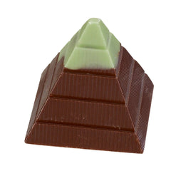 Jag Couture London - New York Mint cream pyramid - in dark chocolate 13g