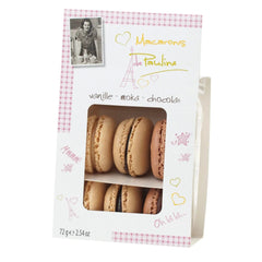 Jag Couture London - New York Mixed display of macarons - vanilla, chocolate and mocha - VAT FREE