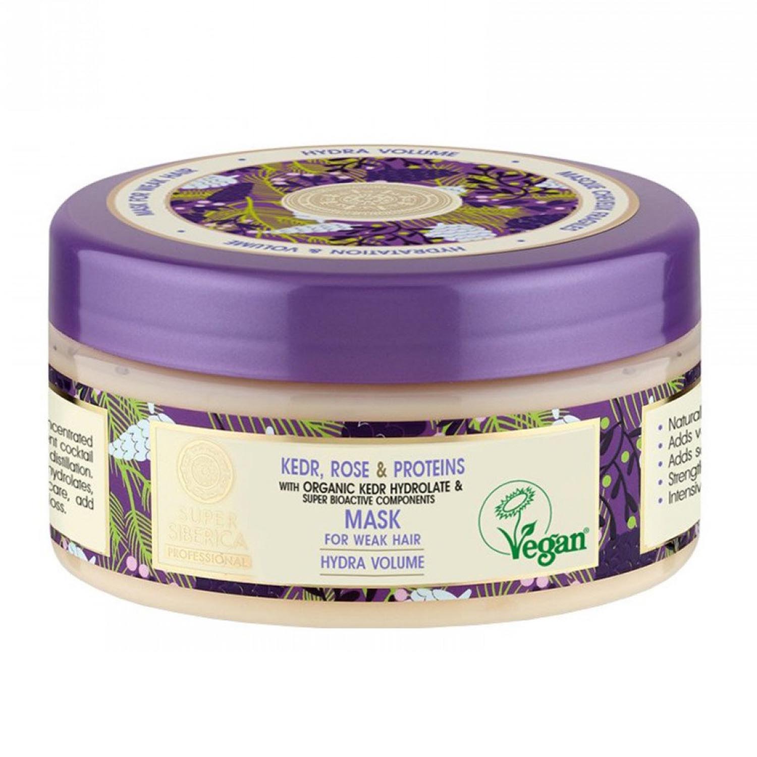 Jag Couture London - New York Natura Siberica Pino Rosa y Proteinas Mascarilla Capilar Cabello Debil 400ml