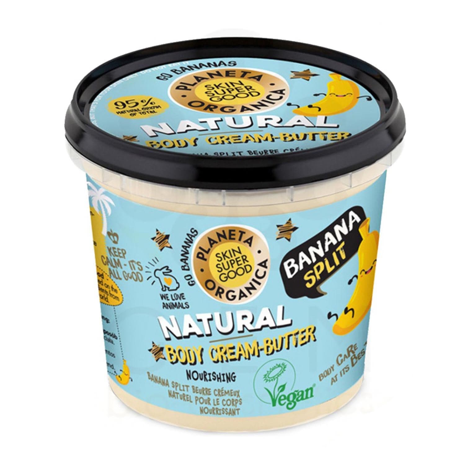 Jag Couture London - New York Natura Siberica Skin Super Good Natural Body Crema Banana Split 360ml