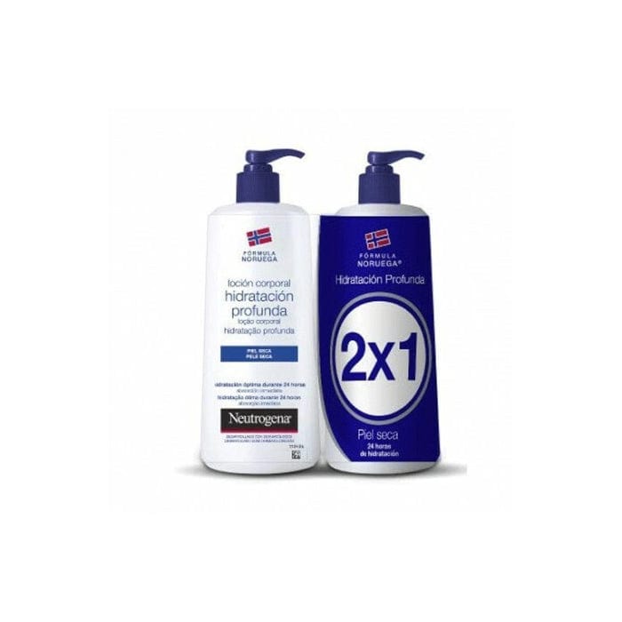 Jag Couture London - New York Neutrogena Deep Moisturising Body Lotion Dry Skin 750ml+750ml