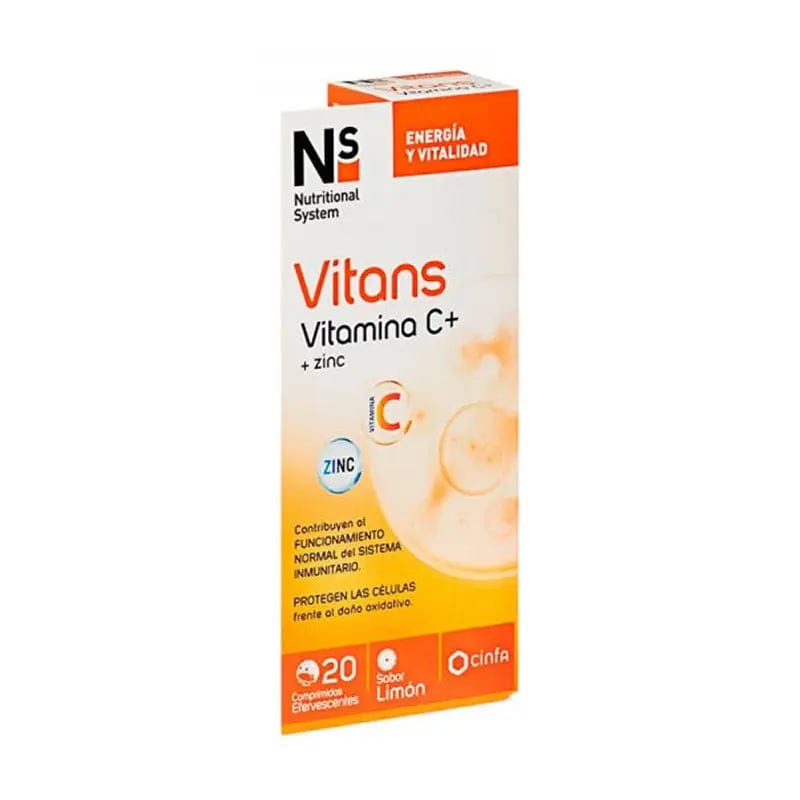 Jag Couture London - New York Ns Vitans Vitamin C + Zinc 20Effervescent Tablets Lemon Flavor
