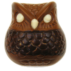 Jag Couture London - New York Ollie the owl - decorated solid milk chocolate - appr 36pcs
