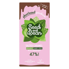 Jag Couture London - New York Organic Dairy Free 47% milk chocolate bar with salted caramel