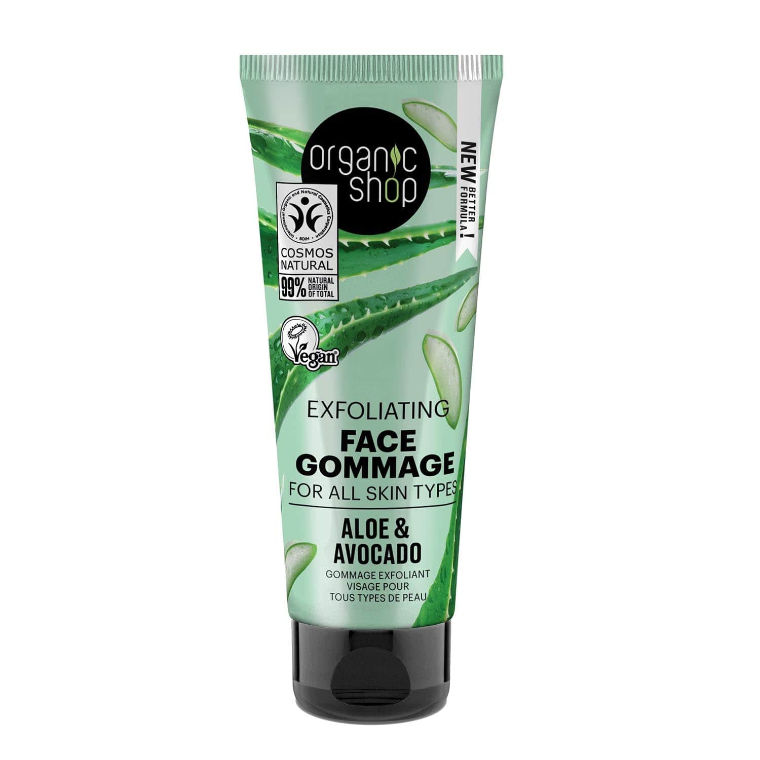 Jag Couture London - New York Organic Shop Aloe y Avocado Exfoliante Facial 75ml