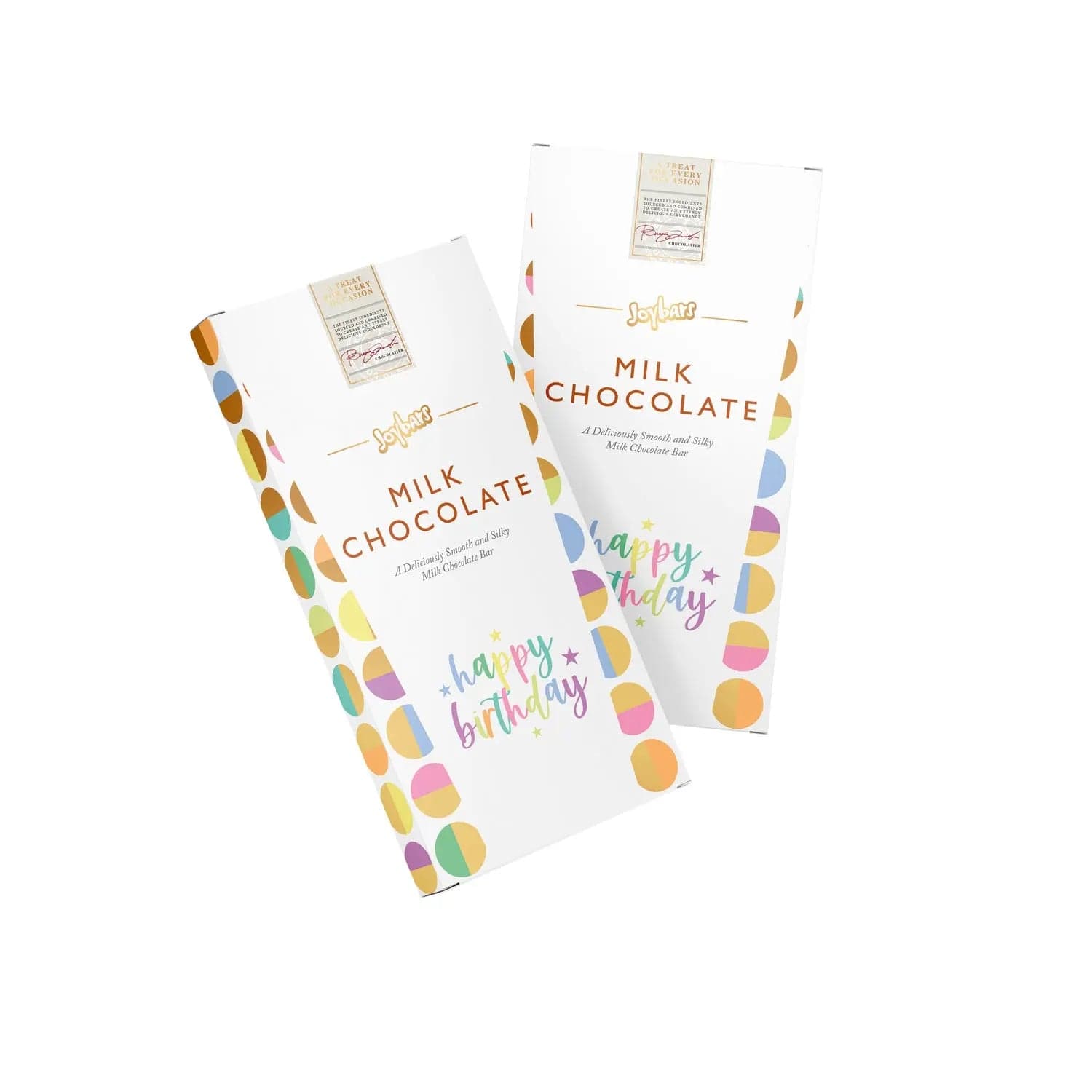 Jag Couture London - New York Premium milk chocolate bar in Happy Birthday message carton box