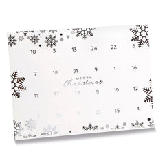 Jag Couture London - New York Premium white snowflake design advent calendar - 24 choc 192 x 32.5 x 252mm