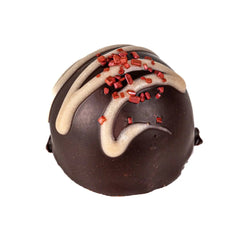 Jag Couture London - New York Raspberry Fruit Cream - flavoured fondant cream in dark chocolate 13g