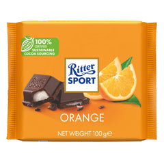 Jag Couture London - New York Ritter Sport dark chocolate with orange fondant bar