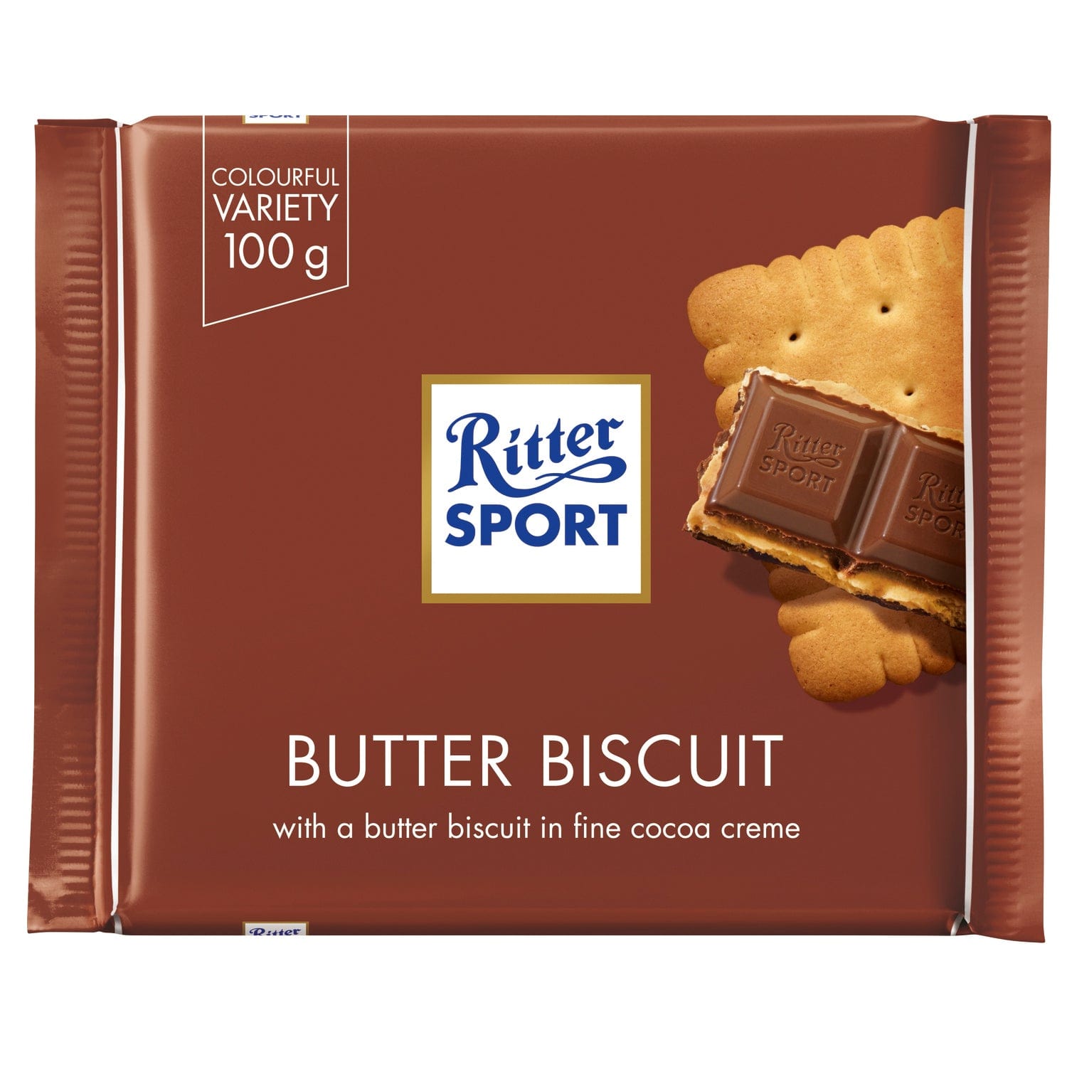 Jag Couture London - New York Ritter Sport milk chocolate covered butter biscuit bar