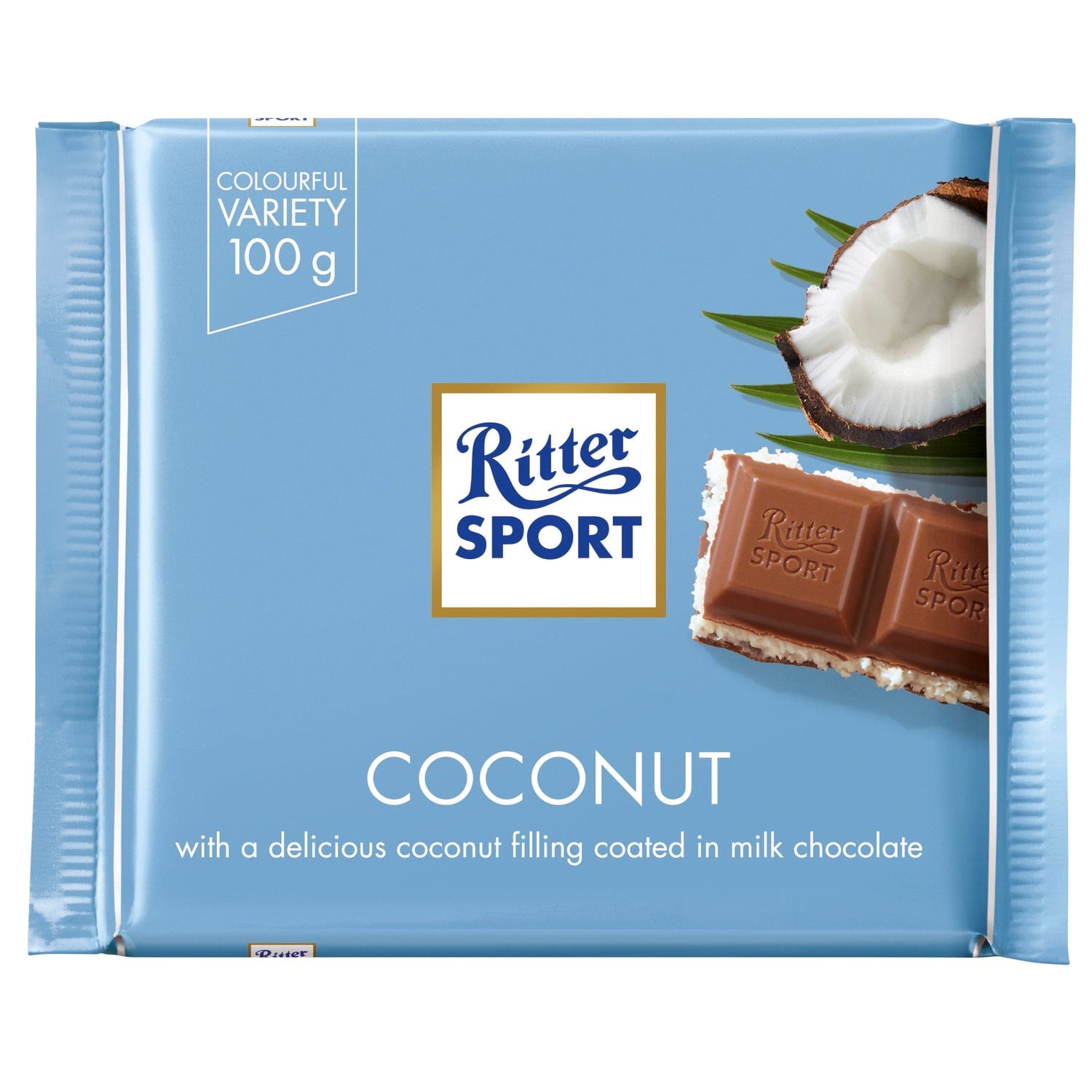 Jag Couture London - New York Ritter Sport milk chocolate with coconut bar