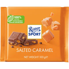 Jag Couture London - New York Ritter Sport milk chocolate with salted caramel bar