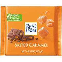 Jag Couture London - New York Ritter Sport milk chocolate with salted caramel bar