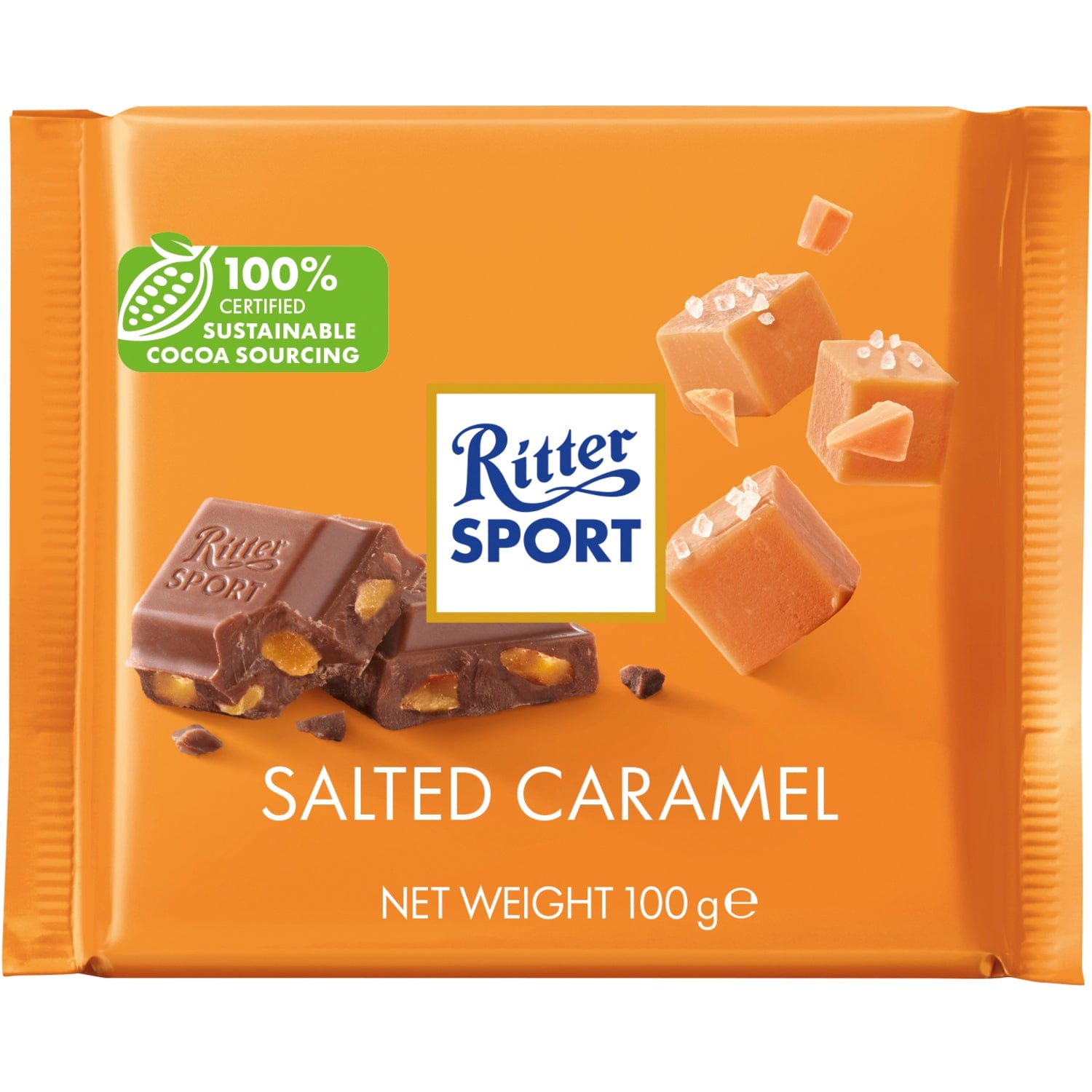 Jag Couture London - New York Ritter Sport milk chocolate with salted caramel bar