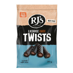Jag Couture London - New York RJ's licorice chocolate filled twists in bag