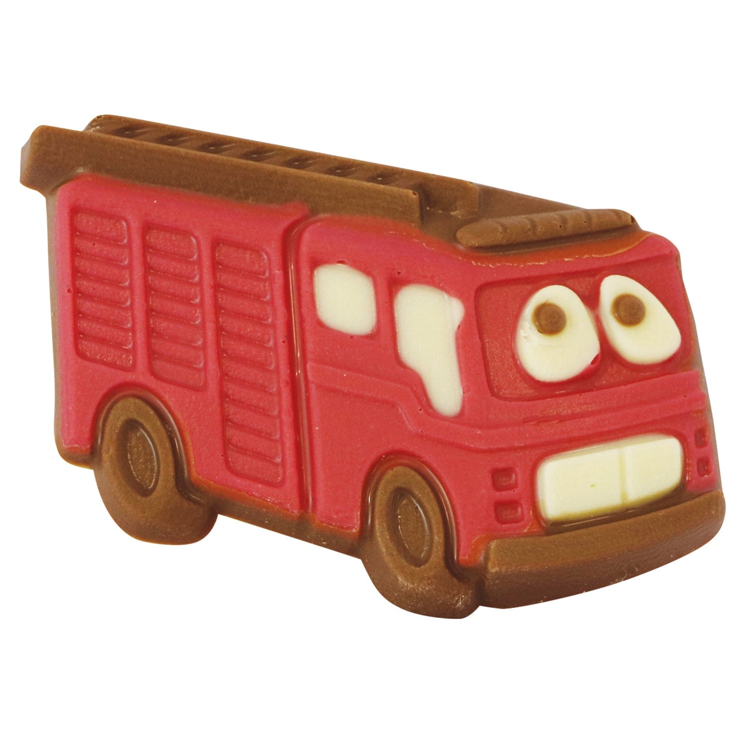 Jag Couture London - New York Sam the fire engine - decorated solid milk chocolate - appr 36pcs