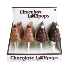 Jag Couture London - New York Solid decorated milk and dark chocolate Christmas tree lolly