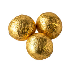 Jag Couture London - New York Solid milk chocolate balls in gold foil