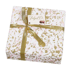 Jag Couture London - New York Splatter design gift wrapped ballotin of assorted Belgian chocolates