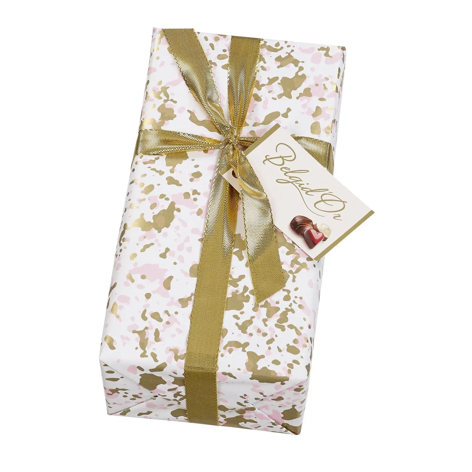 Jag Couture London - New York Splatter design gift wrapped ballotin of assorted Belgian chocolates