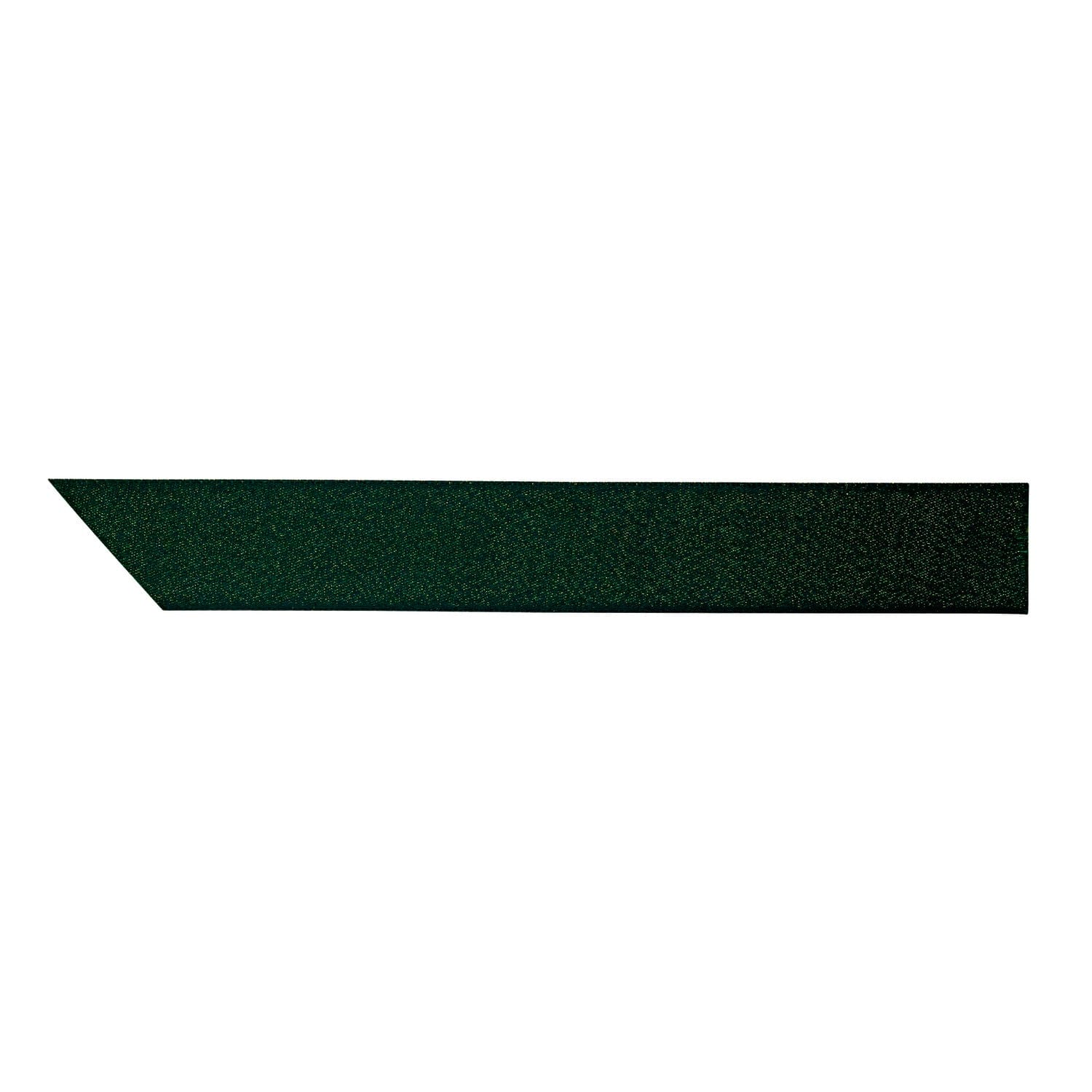 Jag Couture London - New York Spruce green polyester metallic satin ribbon with gold glitter