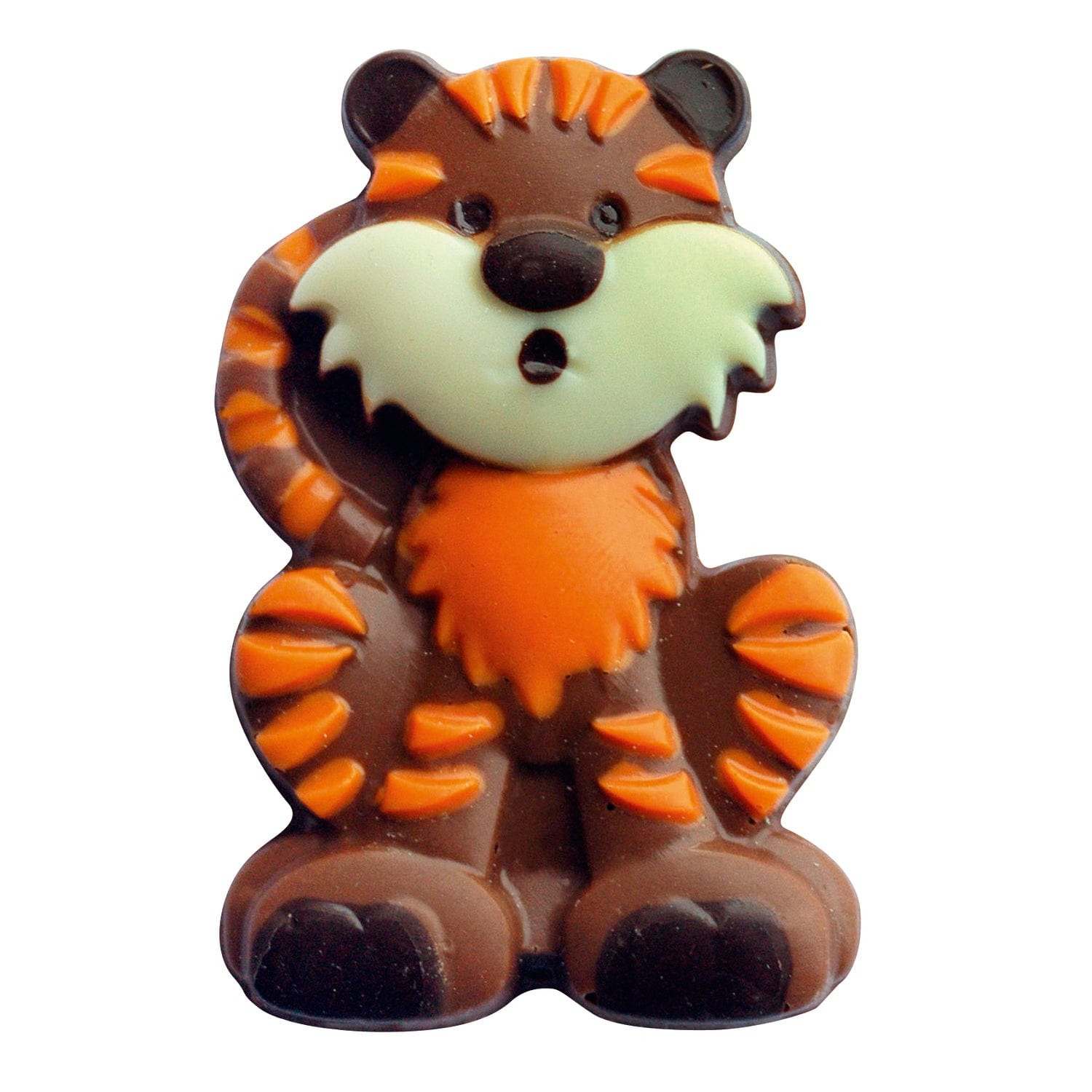 Jag Couture London - New York Tommy the tiger - decorated solid milk chocolate - appr 38pcs