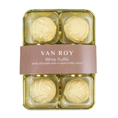 Jag Couture London - New York Van Roy 6 pack of white chocolate truffles in cello