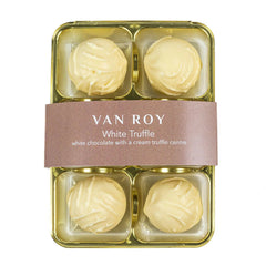 Jag Couture London - New York Van Roy 6 pack of white chocolate truffles in cello