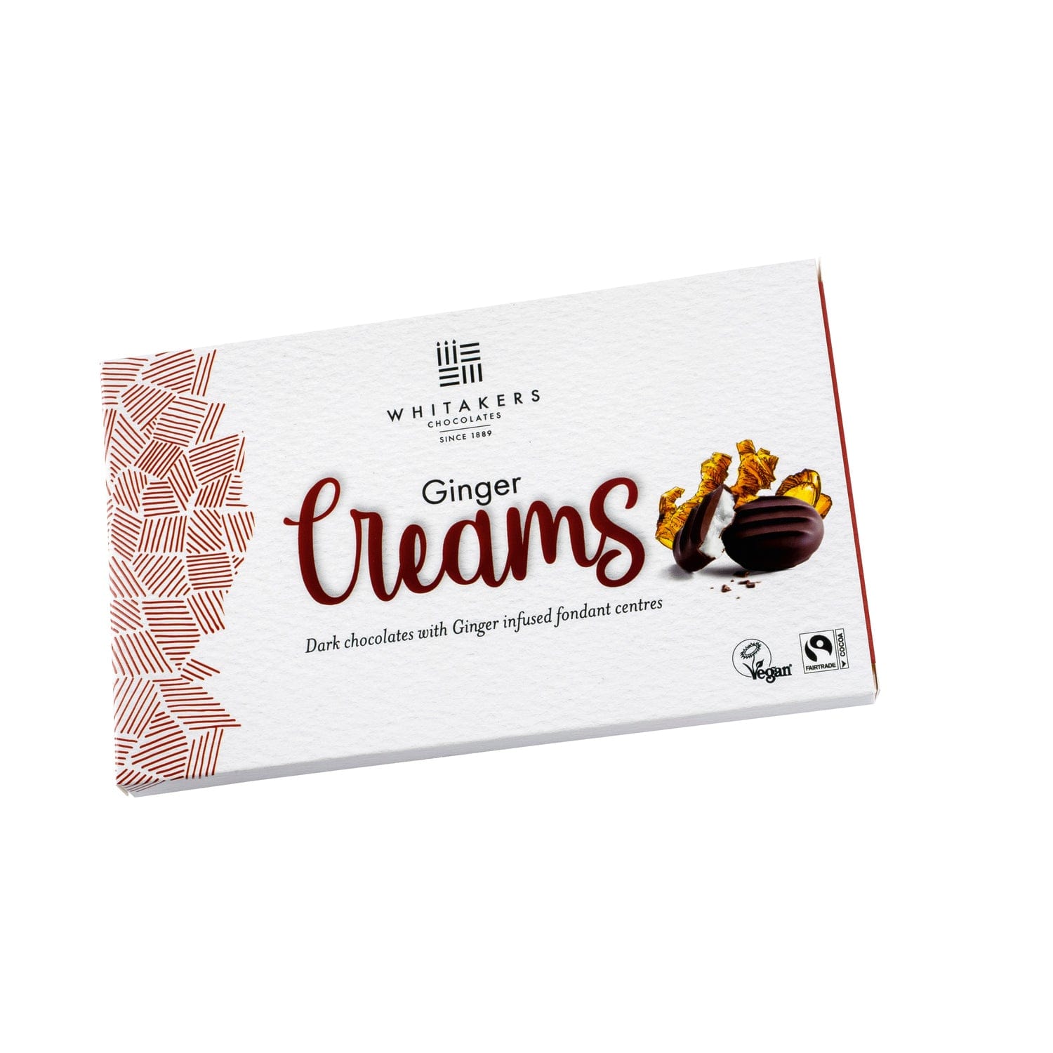 Jag Couture London - New York Whitakers dark chocolate covered ginger fondant creams in carton