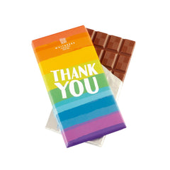 Jag Couture London - New York Whitakers milk chocolate bar with Thank You wrapper