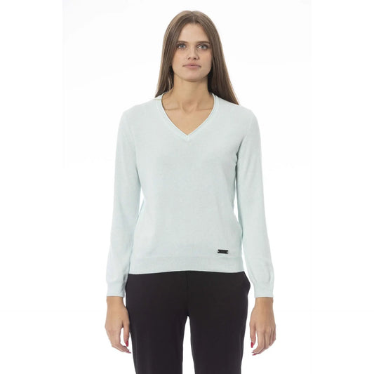 Elevate-Your-Style-with-Baldinini-s-DV8018_GENOVA_705Turqouise-Sweat-Top Jag Couture London - New York