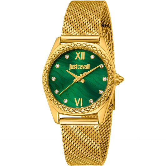 Luxury-Defined-The-Just-Cavalli-X093_JC1L313M0035-Gold-Watch Jag Couture London - New York