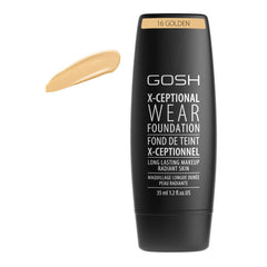 Gosh X-Ceptional Wear Foundation Long Lasting Makeup 16 Golden 35ml Jag Couture London - New York