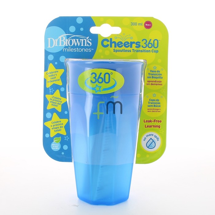 360 Tumbler Without Spout Blue Handleless 300ml