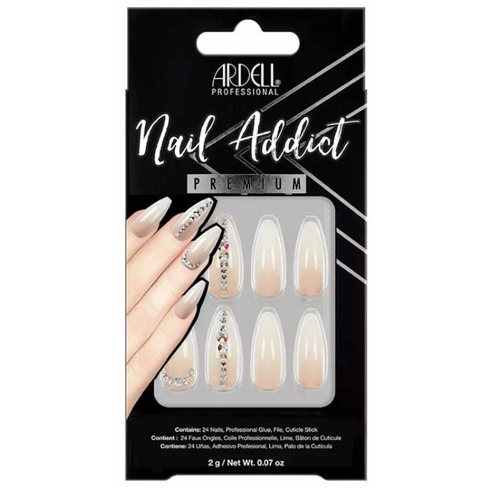 Ardell Nail Addict Nude Light Crystal False Nails