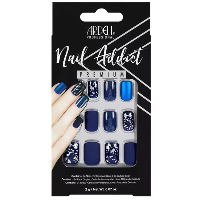 Ardell Nail Addict Matte Blue False Nails