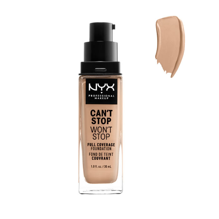 Nyx Can´t Stop Won´t Stop Full Coverage Foundation Natural 30ml Jag Couture London - New York