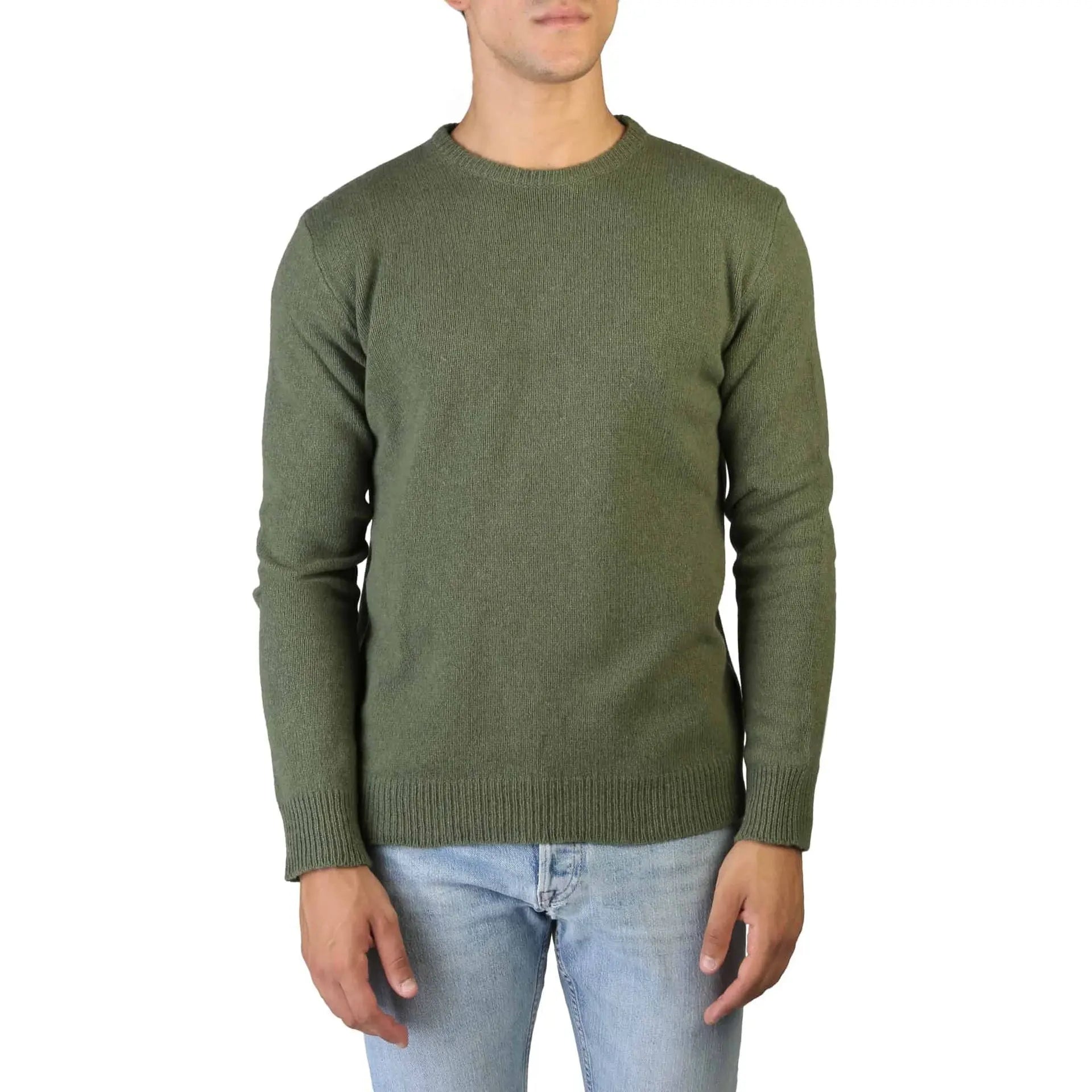 100% Cashmere C-NECK-M_170-BRITISH-GREEN Jag Couture London - New York