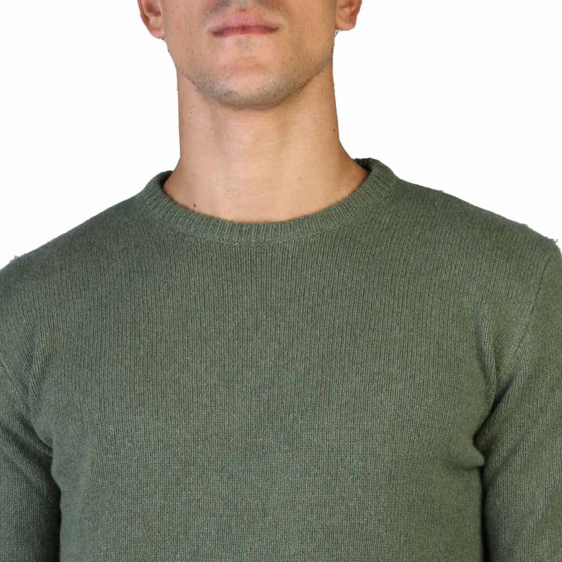 100% Cashmere C-NECK-M_170-BRITISH-GREEN Jag Couture London - New York