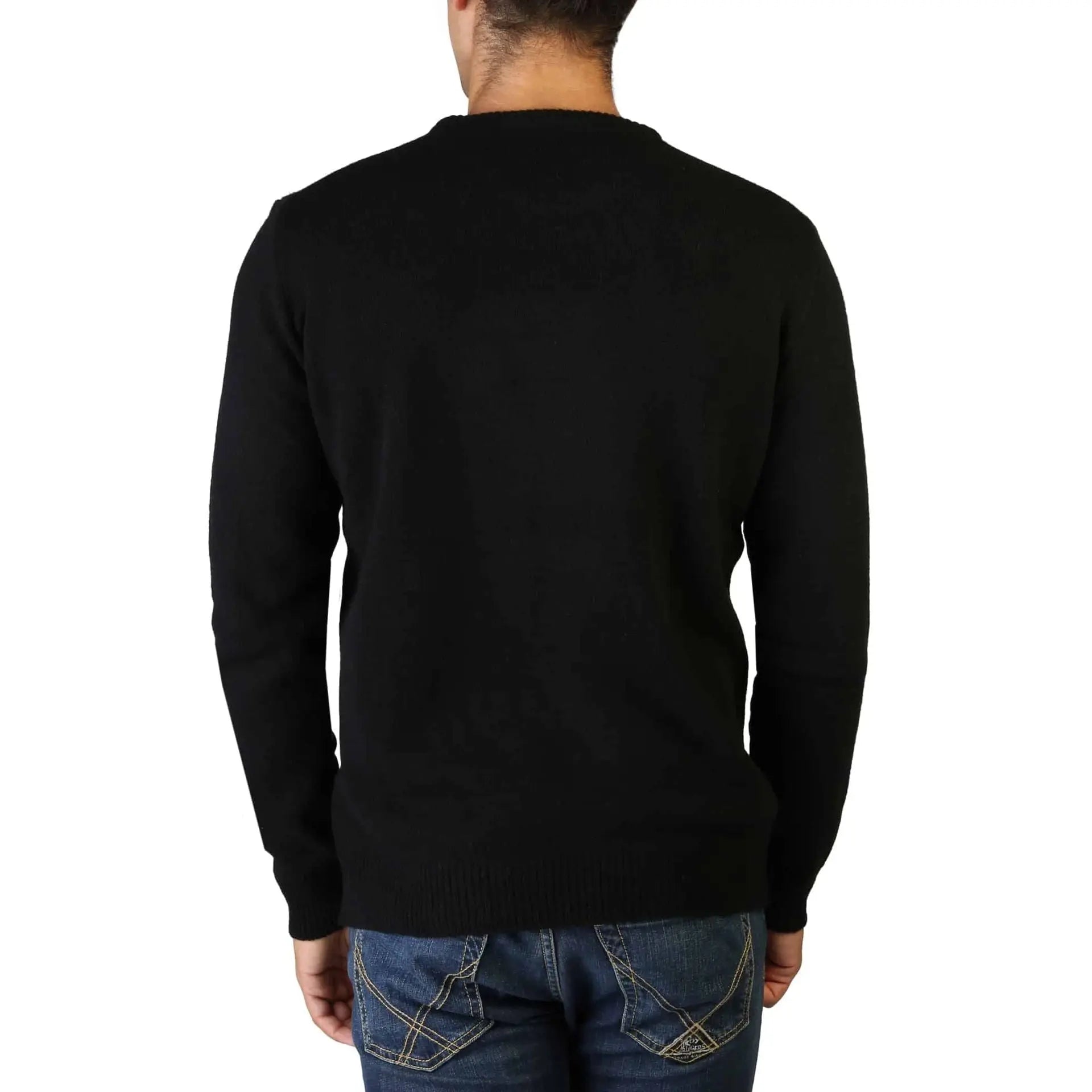 100% Cashmere C-NECK-M_900-BLACK Jag Couture London - New York