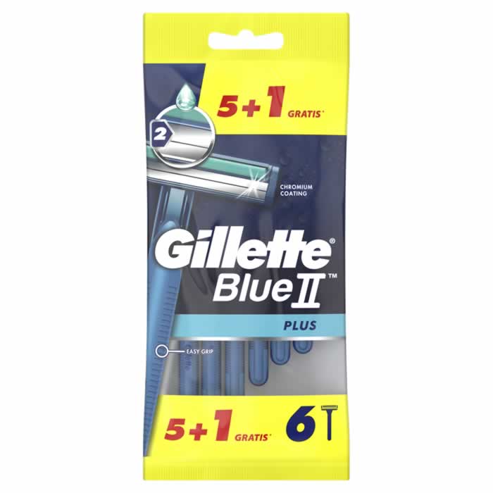 Gillette Blue II Plus 6 Units