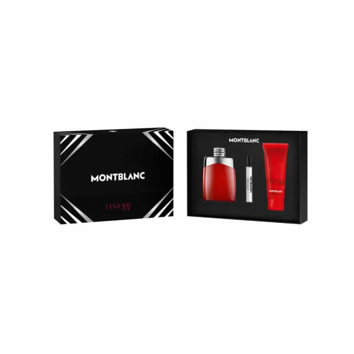 Montblanc Legend Red Eau De Perfume Spray 100ml Set 3 Pieces