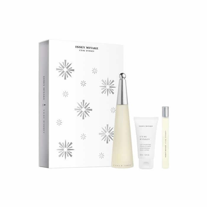 Issey Miyake L'Eau D'Issey Eau De Toilette Spray 100ml Set 3 Pieces