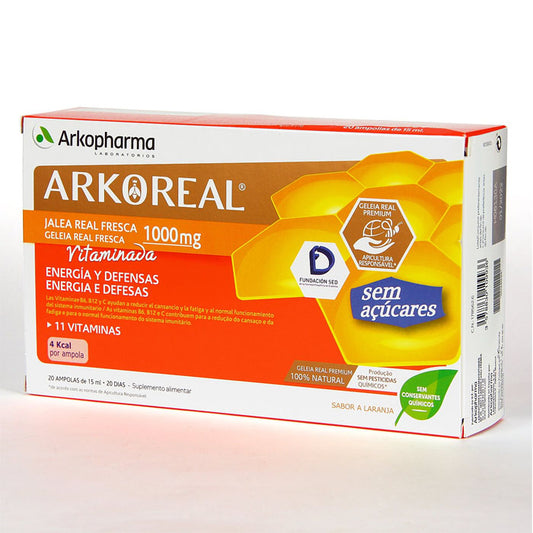 Arkopharma Arkoreal Royal Jelly 1000mg 20 Ampoules