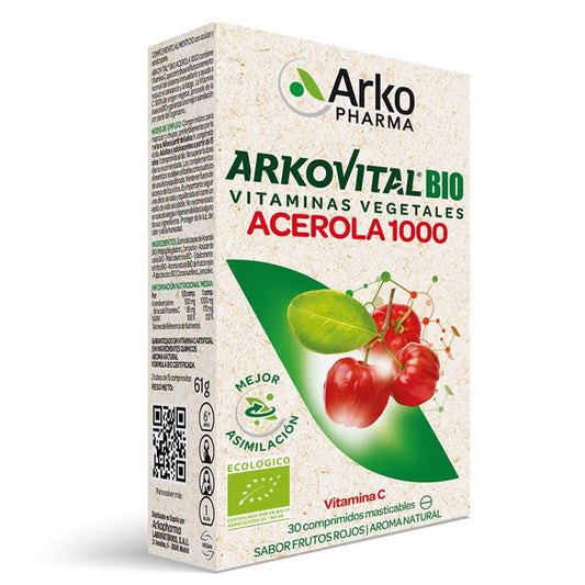 Arkopharma Arkovital Acerola 1000 Vitamin C 30 Tablets