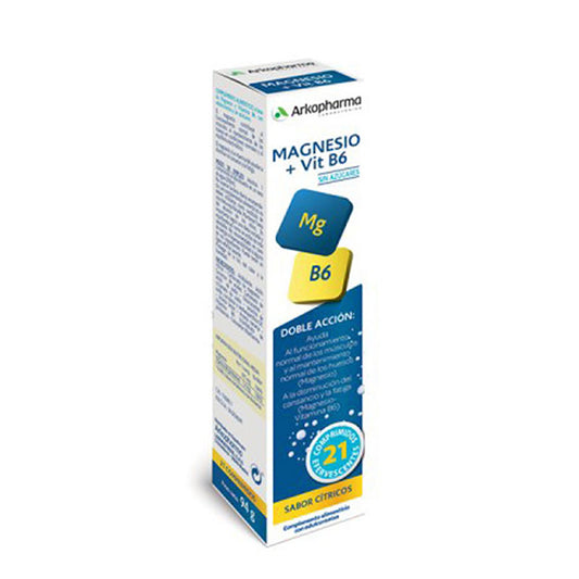 Arkopharma Arkomag Magnesium And Vitamin B6 21 Effervescent Tablets