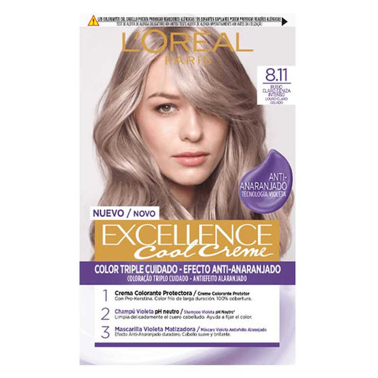 L'oreal Professionnel Excellence Cool Creme 8.11 Light Ash Blonde 192ml