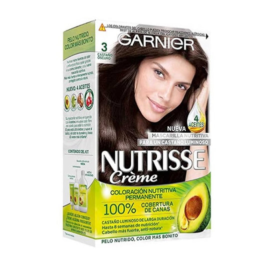 Garnier Nutrisse Crème Nourishing Color 3 Dark Brown