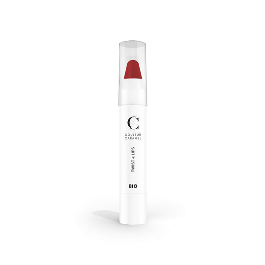 Couleur Caramel Twist y Lips Barra De Labios 405 Matt Red 1un