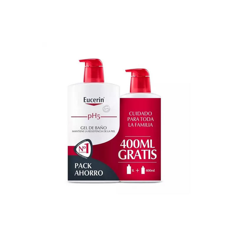 Eucerin PH5 Shower Gel 1000ml + Refill 400ml Jag Couture London - New York